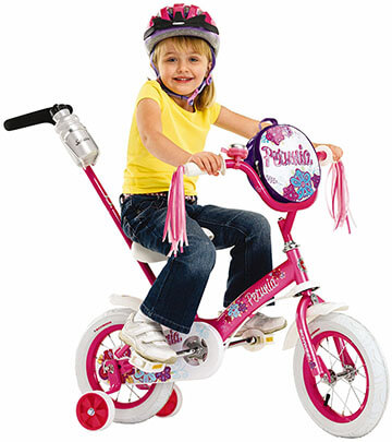 Schwinn Girl’s Petunia 12-inch Steerable Bike