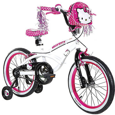 Hello Kitty 18-Inch White Bike for Girls