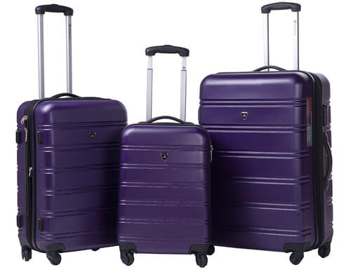 Merax Travelhouse Luggage 3 Piece Expandable Spinner Set