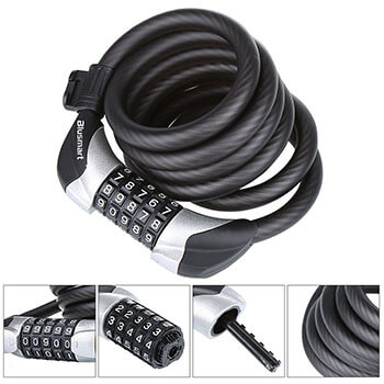 Blusmart Lock Chain Lock with 5-Digit Number Combination Cable Lock – Resettable