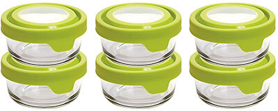 Anchor Hocking Round Glass Food Storage Containers