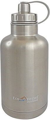 Eco Vessel The BOSS Silver Express Stainless Water Bottle