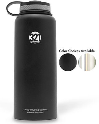 Stainless Water Bottle by 321 Strong