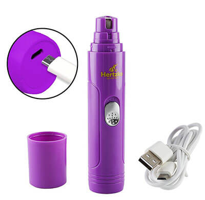 Hertzko Electric Pet Nail Grinder, USB Rechargeable