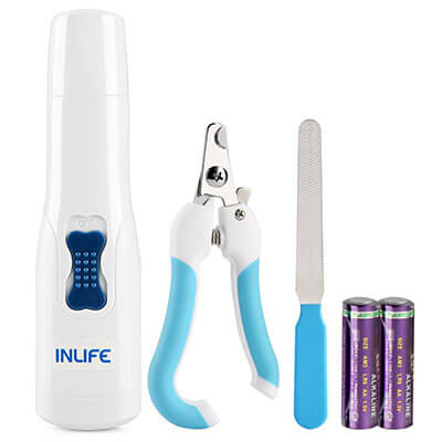 INLIFE Pet Nail Electric Grinder Pet Paws Nail Trimmer