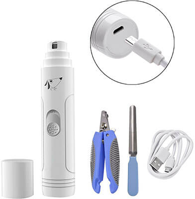 Legendog Electric Nail Grinder Quiet Nail Trimmer for Pets