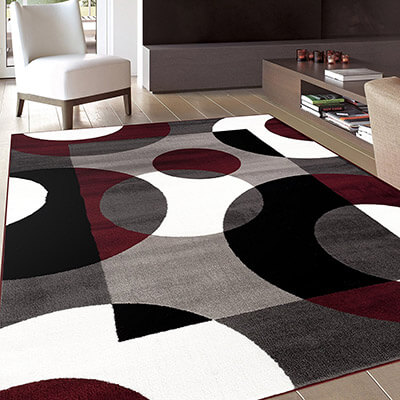 Rugshop Modern Circles Floor Rug