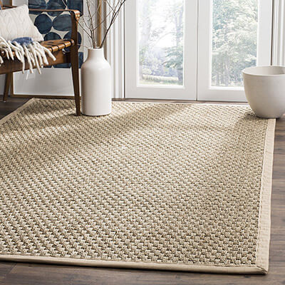Safavieh Basket Weave Natural Fiber Collection Square Area Rug