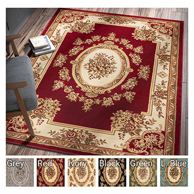 Well Woven Pastoral Medallion Living Room Rug
