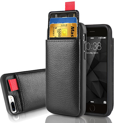 LAMEEKU Wallet Case for iPhone 8 Plus