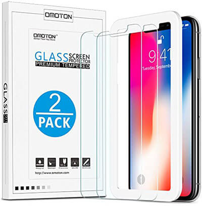 OMOTON iPhone X Screen Protector, Scratch Resistant