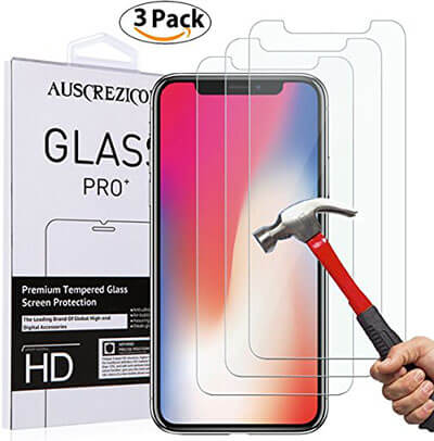 Auscrezicon iPhone X Screen Protector