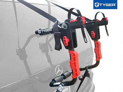 Tyger Auto TG-RK1B204B Deluxe Trunk Mount Bicycle Carrier Rack, Black 1-Bike