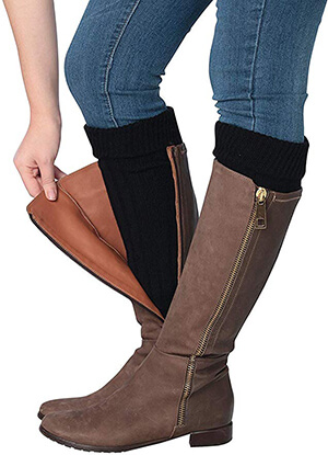 Isadora Paccini Women's Ribbed Knit Leg Warmers