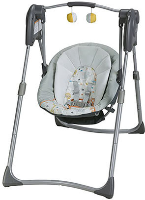 Graco Slim Spaces Compact Baby Swing by Linus