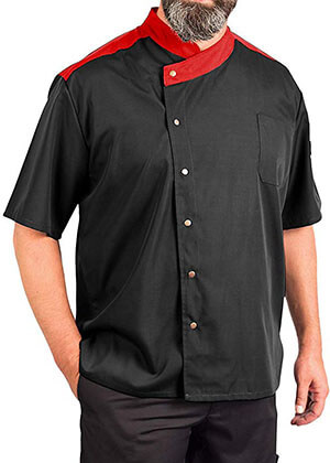 KNG Lightweight Uptown Snap Front Chef Coat