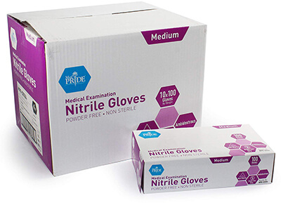 MED PRIDE Nitrile Exam Gloves