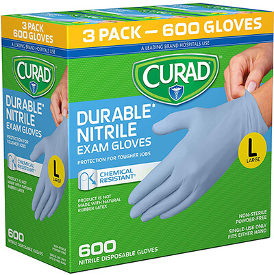 CURAD Disposable Nitrile Gloves