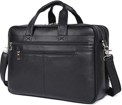 Polare Real Soft Nappa Leather 17 inch Laptop Case Bag