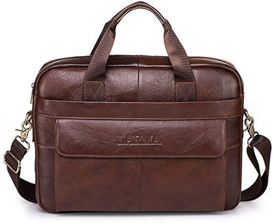 Men's Classic Top Cow Genuine Leather Shoulder Messenger Satchel Bag