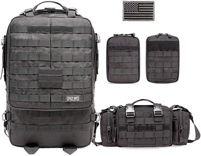 CRAZY ANTS Rucksacks- Tactical Military Backpack Camping Backpack