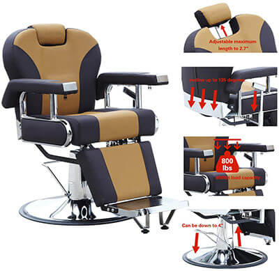 Walcut Barber Chair- Hairdressing Salon Seat