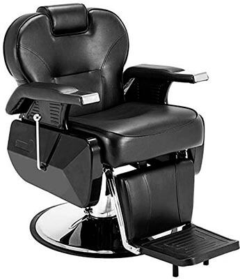 ARTIST HAND Black Hydraulic Recline Barber Chair Salon- All Purpose