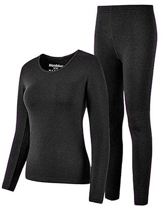 HEROBIKER Thermal Underwear for Women