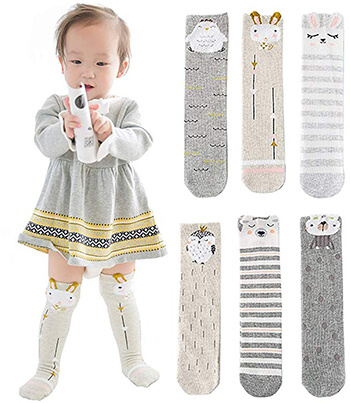 Marjunsep Baby Socks Toddler Girl Knee High Socks Leg Warmers