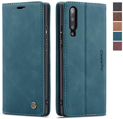 SENSKO Samsung Galaxy A50 Case with Magnetic Closure