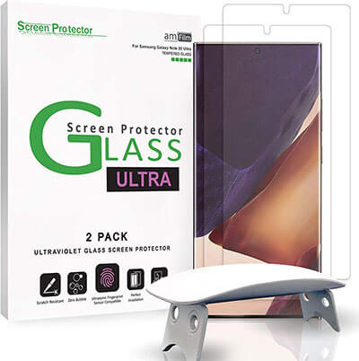 amFilm Tempered Glass Screen Protector for Galaxy Note 20 Ultra