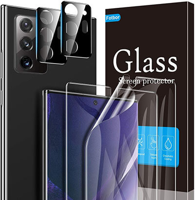 Fotbor Galaxy Note 20 Ultra Screen Protector and Camera Lens Protector