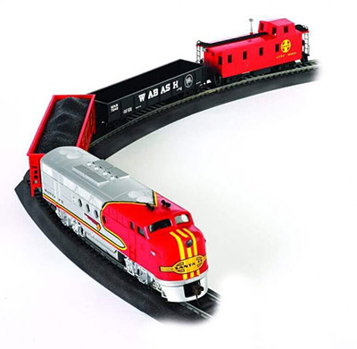 Bachmann Train Santa Fe Flyer Ready-to-Run HO Scale Trains Set