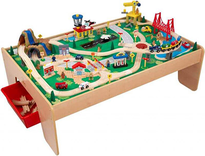 KidKraft Waterfall Mountain Train Sets and Table