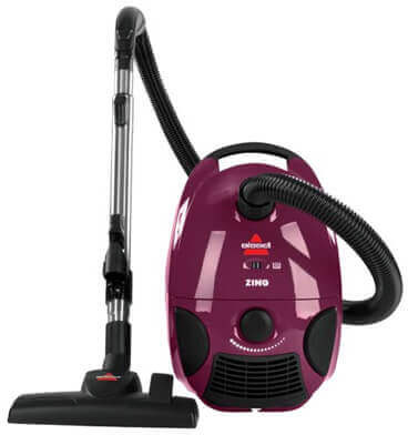 BISSELL Zing Bagged Canister Vacuum Cleaner, Purple, 4122