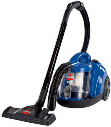 BISSELL Zing Bagless Canister Vacuum Cleaner, Caribbean Blue