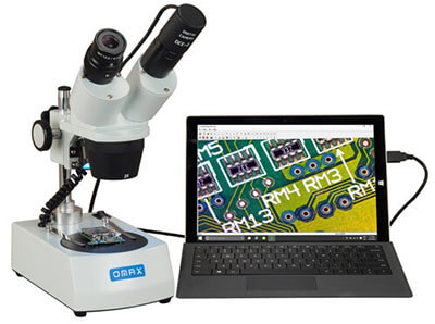 Cordless Dual LED Lights Stereo Microscopy