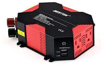 BESTEK 400W Power Inverter 110 Volt Car Adapter with 4 USB Charging Ports