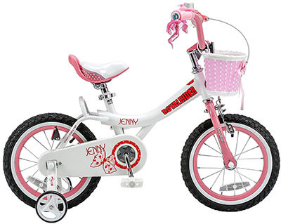 RoyalBaby Jenny Girl's Bike with a Basket and Training Wheels