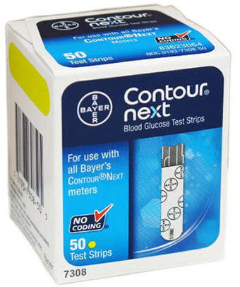 Contour-Next Bayer Blood Glucose Test Strips