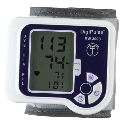 DigiPulse Cuff Wrist Blood Pressure Monitor