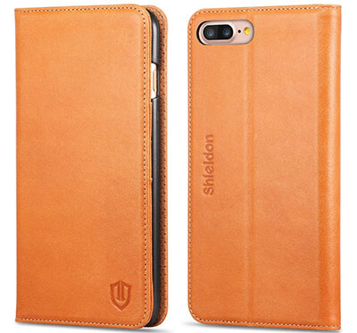 Shieldon iPhone 7 Plus Leather Wallet Case
