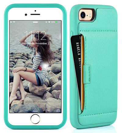 ZVE Shockproof iPhone 7 Leather Case