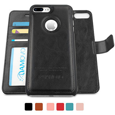 AMOVO iPhone 7 Plus Wallet Case