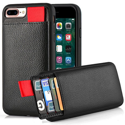 LAMEEKU Wallet Case for iPhone 7 Plus