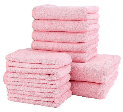 Crystallove 100% Cotton Face and Bath Towel Sets