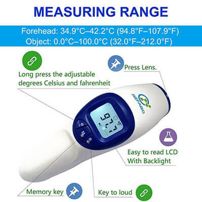 Baby Forehead Thermometer Non-Contact Digital Infrared Thermometer
