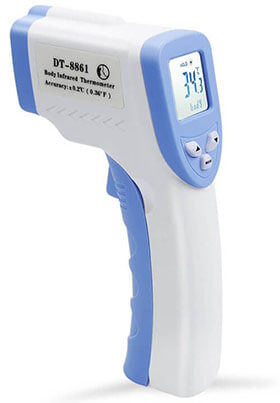 QPAU Non-contact Infrared Thermometer Body and Surface Infrared Digital Thermometer