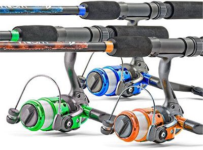 Worm Gear Spinning Fishing Combo