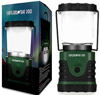 Supernova 300 Lumens Ultra Bright LED Camping and Emergency Lantern